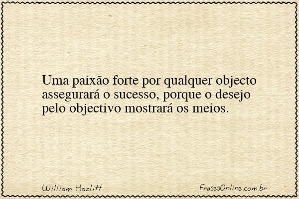 Frase de William Hazlitt