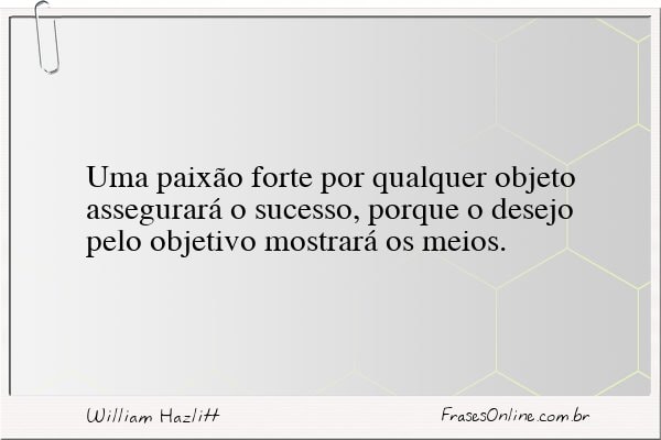 Frase de William Hazlitt