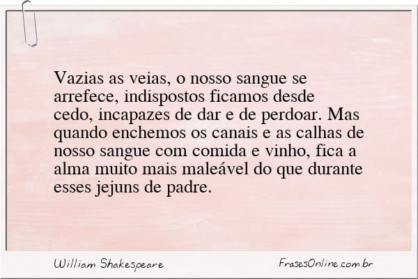Frase de William Shakespeare