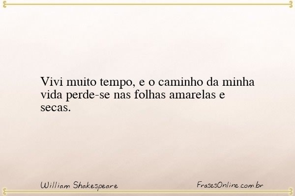Frase de William Shakespeare