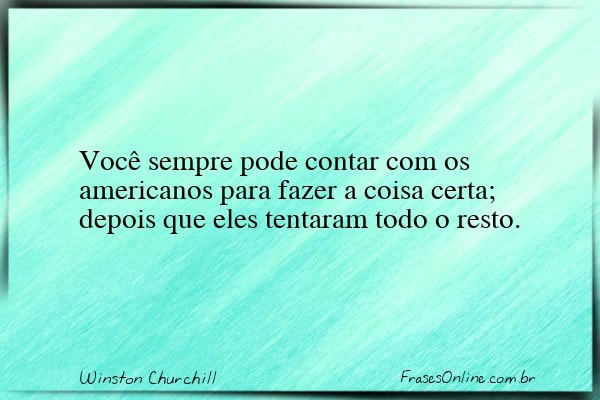 Frase de Winston Churchill