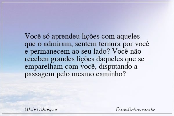 Frase de Walt Whitman