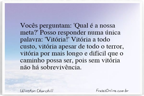 Frase de Winston Churchill