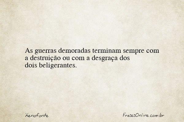 Frase de Xenofonte