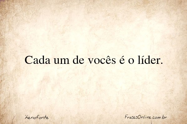 Frase de Xenofonte