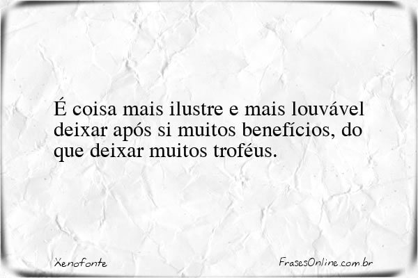 Frase de Xenofonte