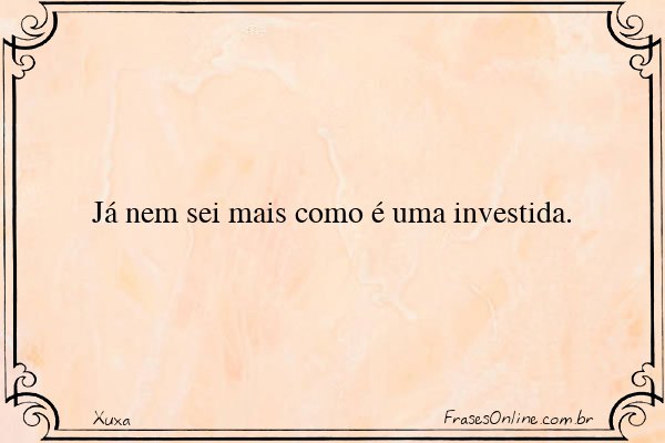 Frase de Xuxa
