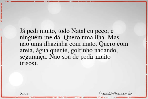 Frase de Xuxa