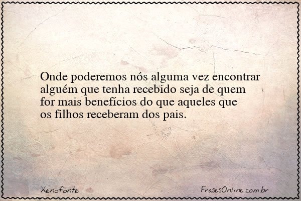 Frase de Xenofonte