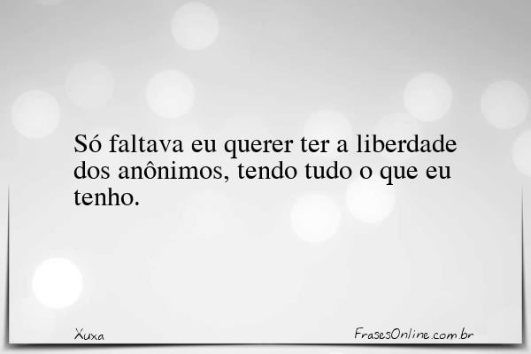 Frase de Xuxa