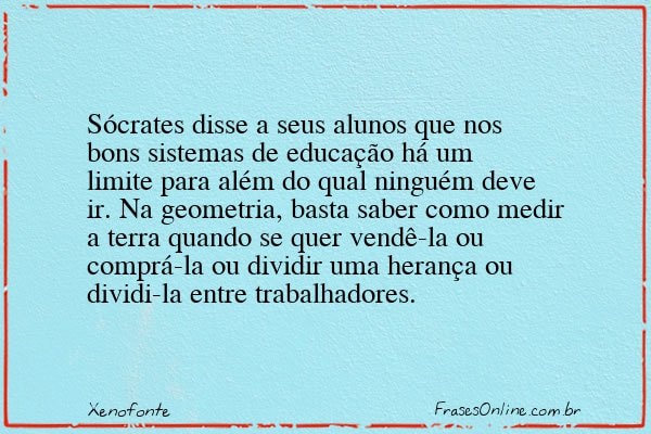 Frase de Xenofonte