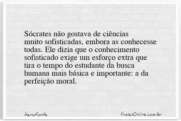 Frase de Xenofonte