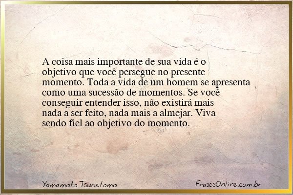 Frase de Yamamoto Tsunetomo