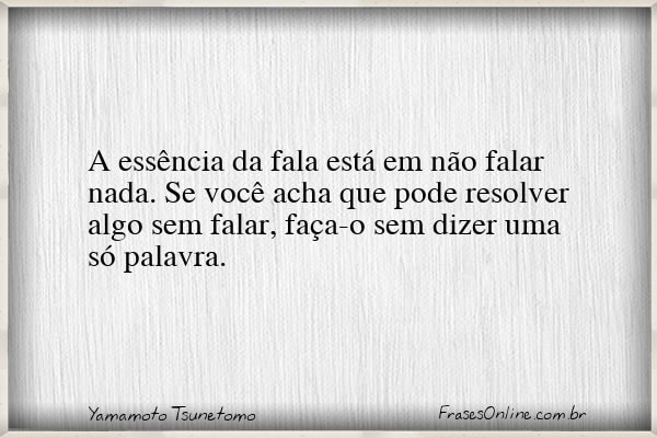 Frase de Yamamoto Tsunetomo