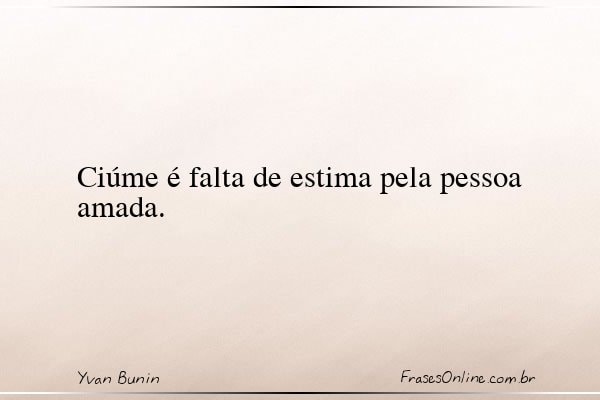 Frase de Yvan Bunin