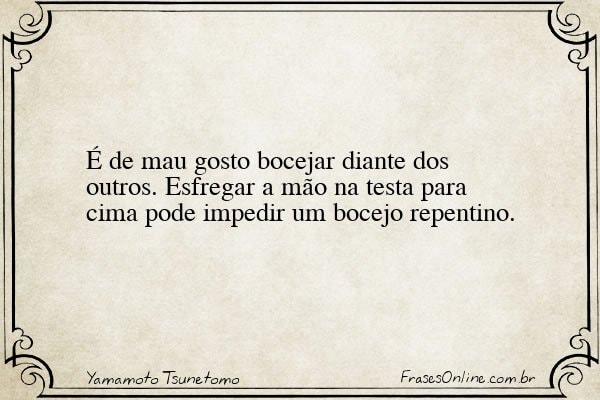 Frase de Yamamoto Tsunetomo
