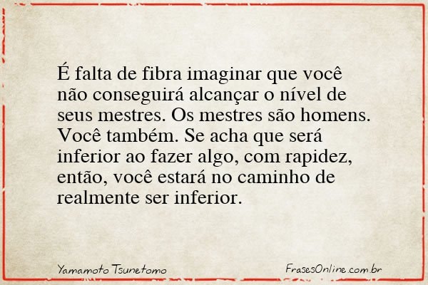 Frase de Yamamoto Tsunetomo