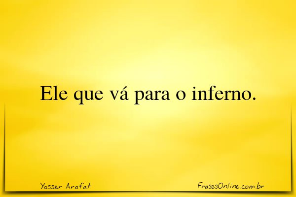 Frase de Yasser Arafat