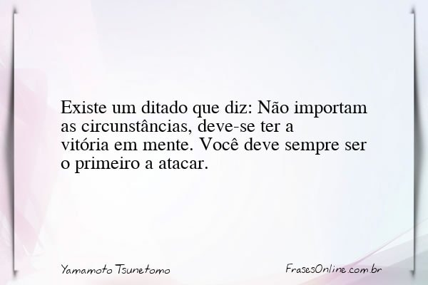 Frase de Yamamoto Tsunetomo