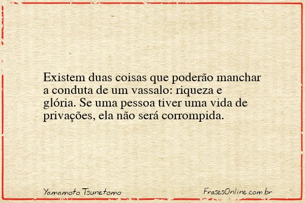 Frase de Yamamoto Tsunetomo