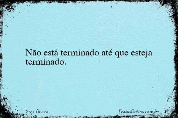 Frase de Yogi Berra