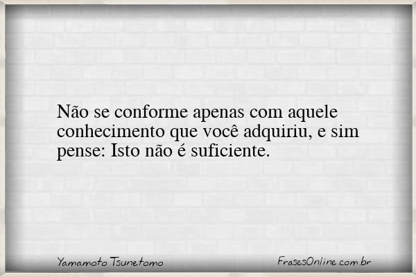 Frase de Yamamoto Tsunetomo