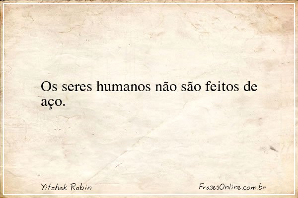Frase de Yitzhak Rabin