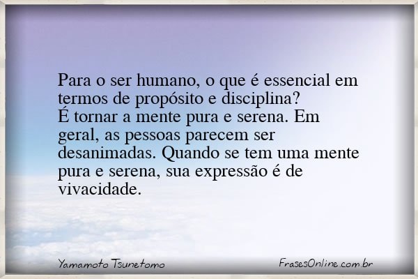 Frase de Yamamoto Tsunetomo