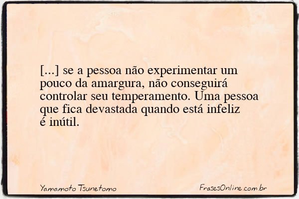 Frase de Yamamoto Tsunetomo