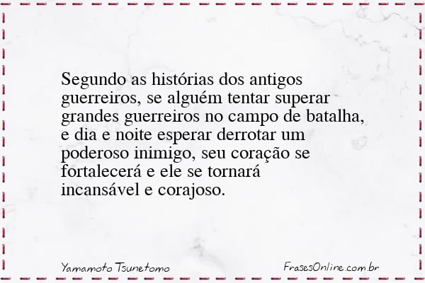 Frase de Yamamoto Tsunetomo
