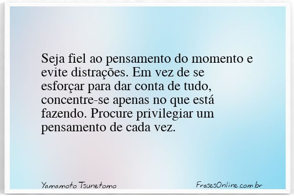 Frase de Yamamoto Tsunetomo