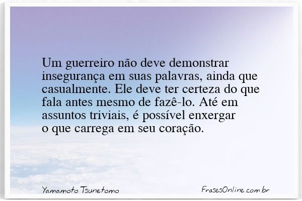 Frase de Yamamoto Tsunetomo