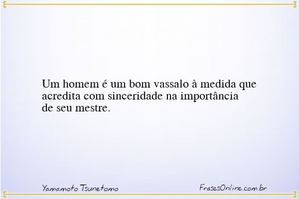 Frase de Yamamoto Tsunetomo