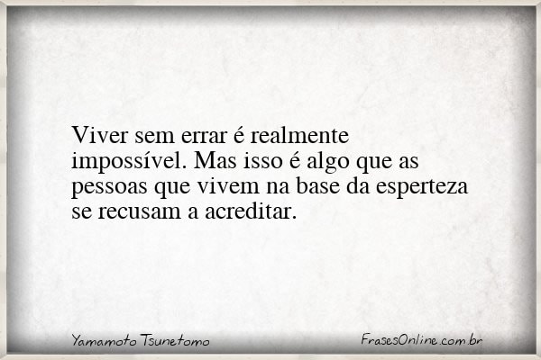 Frase de Yamamoto Tsunetomo