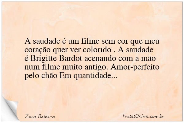 Frase de Zeca Baleiro