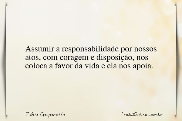 Frase de Zíbia Gasparetto