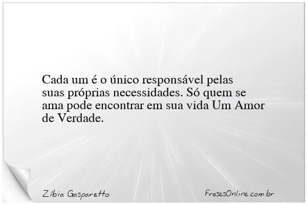 Frase de Zíbia Gasparetto