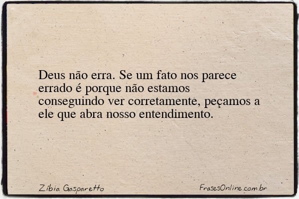 Frase de Zíbia Gasparetto