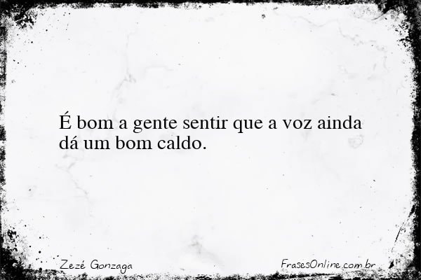 Frase de Zezé Gonzaga