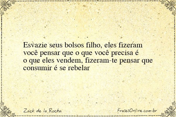 Frase de Zack de la Rocha