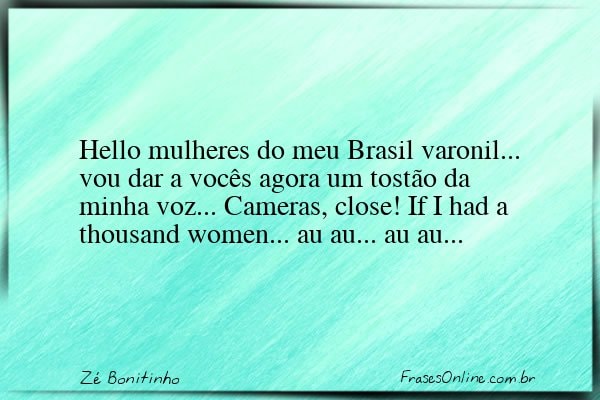 Frase de Zé Bonitinho