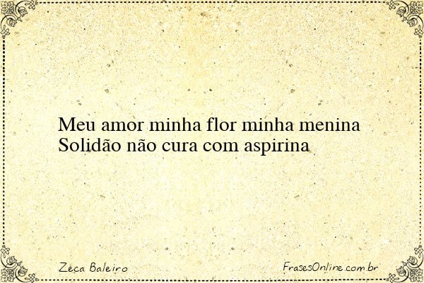 Frase de Zeca Baleiro