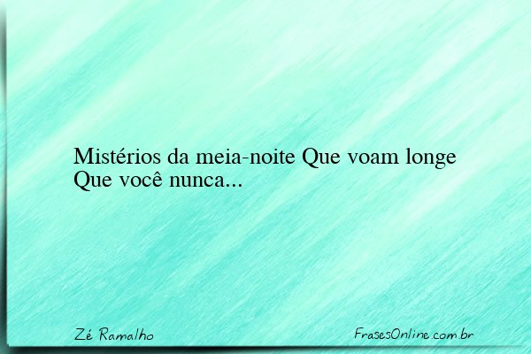Frase de Zé Ramalho