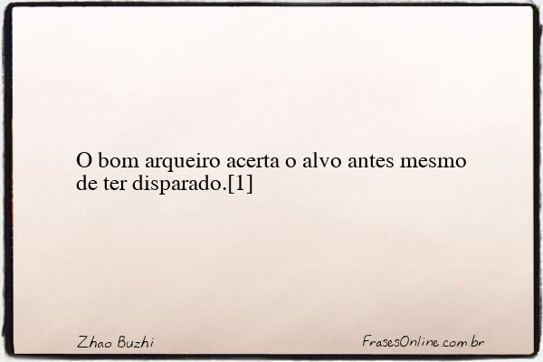 Frase de Zhao Buzhi