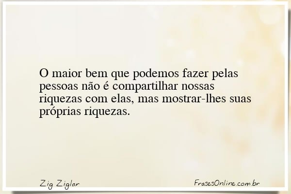 Frase de Zig Ziglar