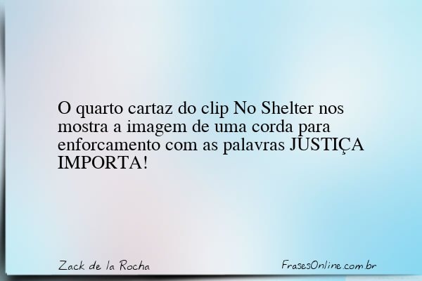 Frase de Zack de la Rocha
