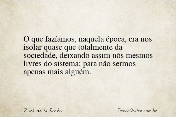 Frase de Zack de la Rocha