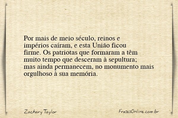 Frase de Zachary Taylor