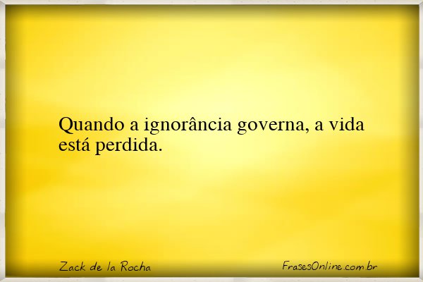 Frase de Zack de la Rocha