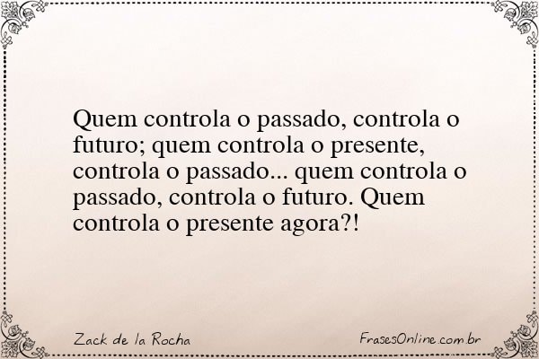 Frase de Zack de la Rocha
